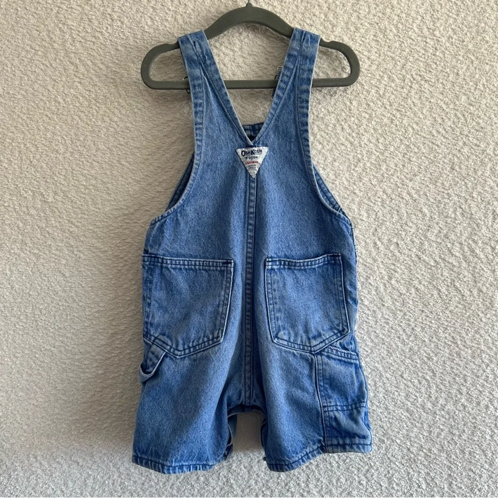 Osh Kosh B’Gosh Vintage Retro‎ Toddler 100% Cotton Blue Denim Overalls Size 3T